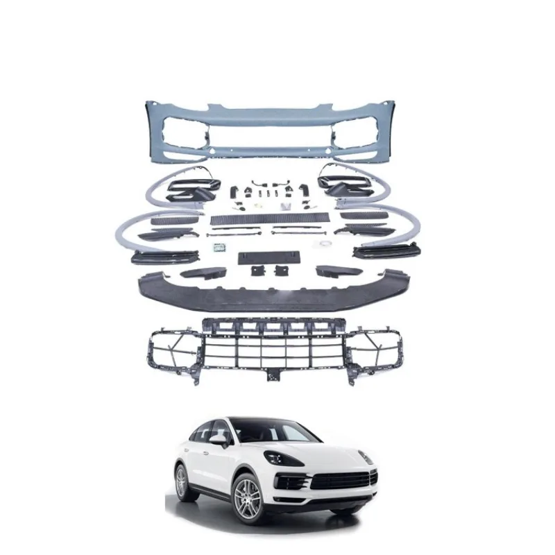 

Tom AutoAuto Parts 2011-2014 Cayenne 958.1 Upgrade to 9Y0 9Y0.1 Turbo Body Kits Front Bumper Grille Body Kit for