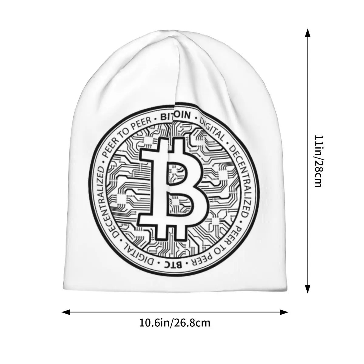 Bitcoin BTC The Banks Buy Bitcoin Unisex Adult Beanies Caps Knitting Bonnet Hat Warm Fashion Autumn Winter Outdoor Skullies Hats