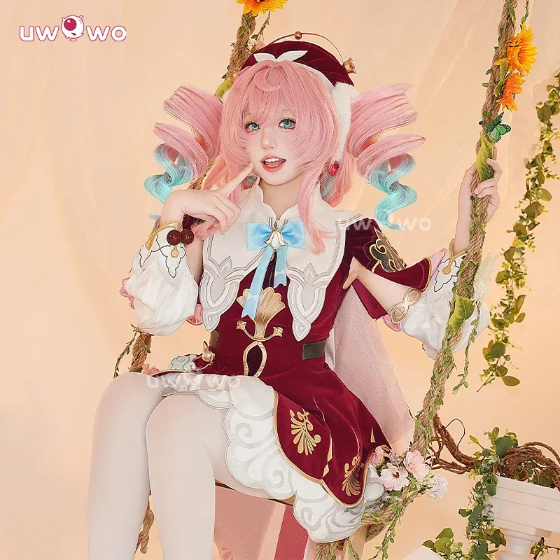 سلسلة qq28LQUWOWO Collab: لعبة Honkai: Star Rail Hyacine أزياء الهالوين التنكرية