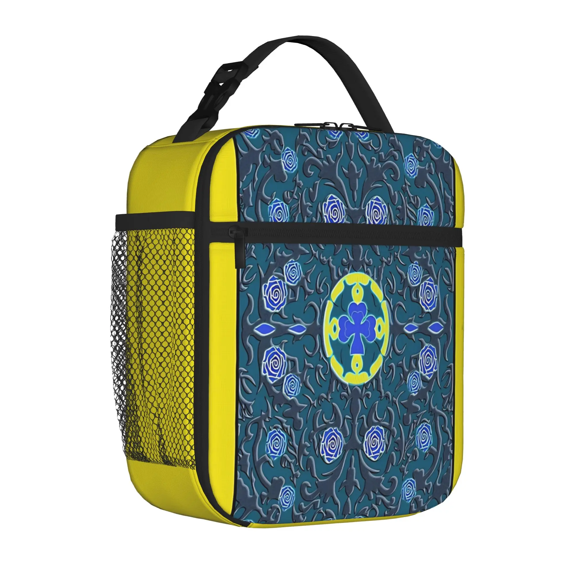 1 Piece Portable Lunch Container dark anime aesthetic Zipper Closure Durable Pocket Five Leaf Clover For Lunch Box Bag