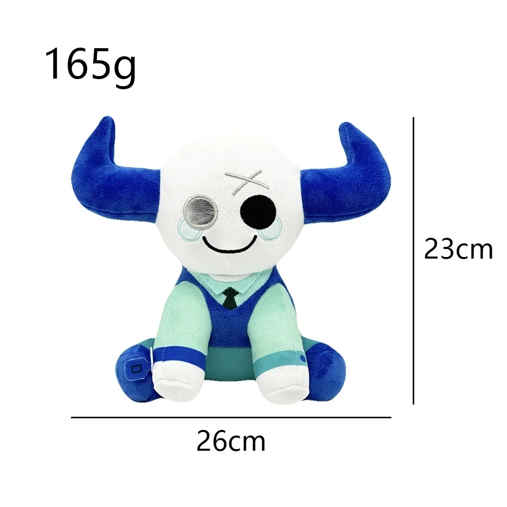 Jouet en peluche Phighting cassé pour enfants, taureau bleu, animaux en peluche mignons, cadeau de Noël, 23cm