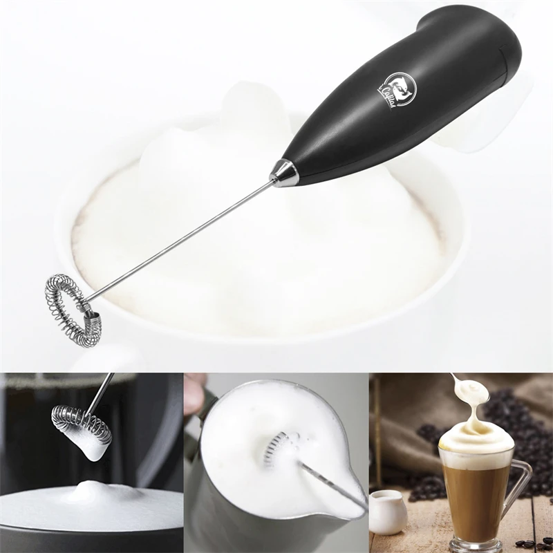 Electric Milk Frother Handheld Mini Foamer Coffee Maker Egg Beater for Chocolate Cappuccino Stirrer Portable Blender Whisk Tools