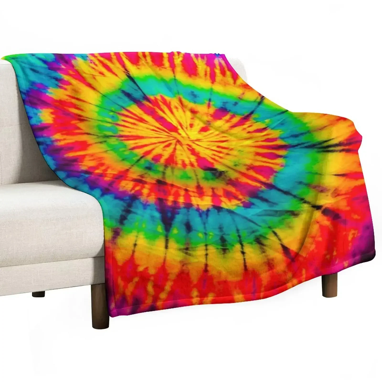 

New Tie Dye Throw Blanket Soft Big Bed covers Blankets