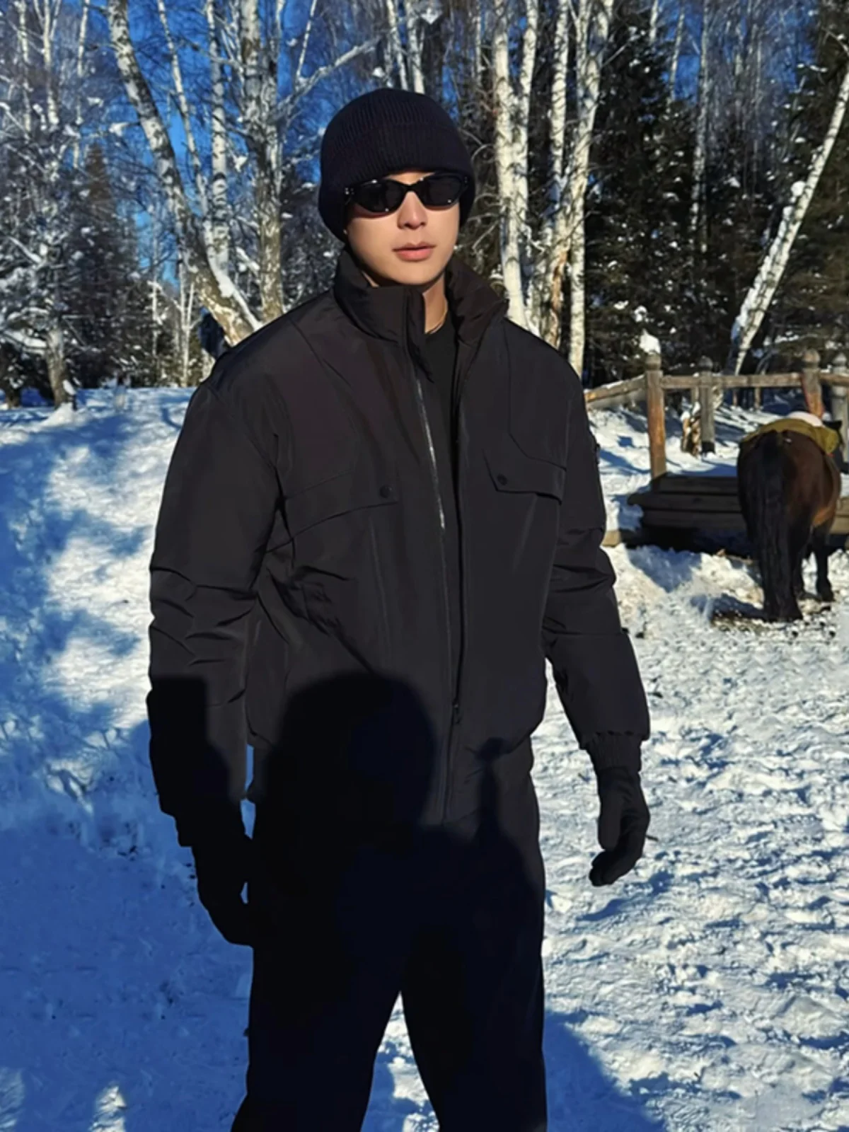 

Мужская зимняя утепленная куртка Bla Tee-Proof из хлопка с воротником-стойкой, в американском стиле, теплая, износостойкая, верхняя одежда