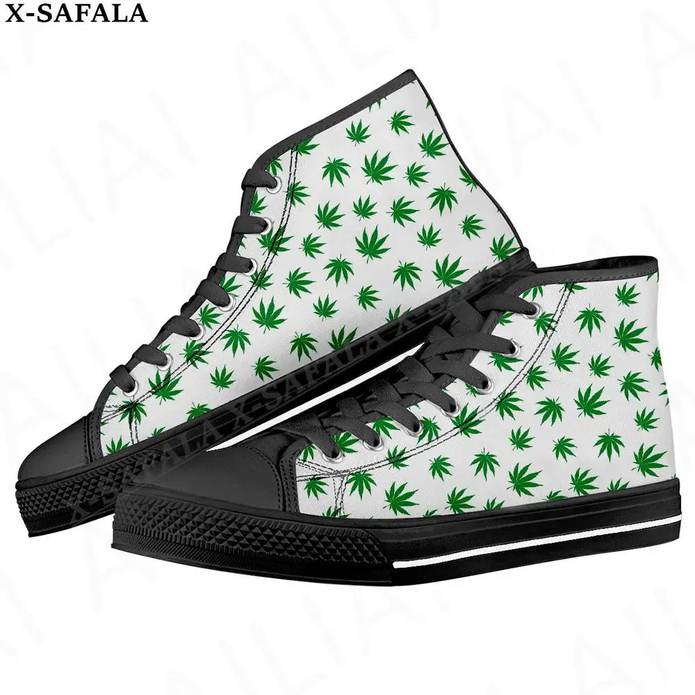 Smoker Weeds Trippy Men Vulcanized Sneakers High Top Canvas Shoes Classic Brand Design Men Flats Shoes Lace Up Footwear-5