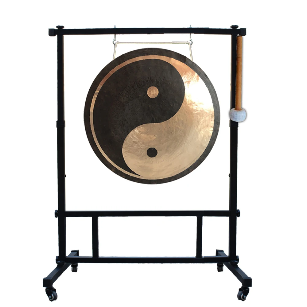 Wind Gong 30 بوصة Ying Yang Gong مع مطرقة للتأمل وأدوات قرع Yogo