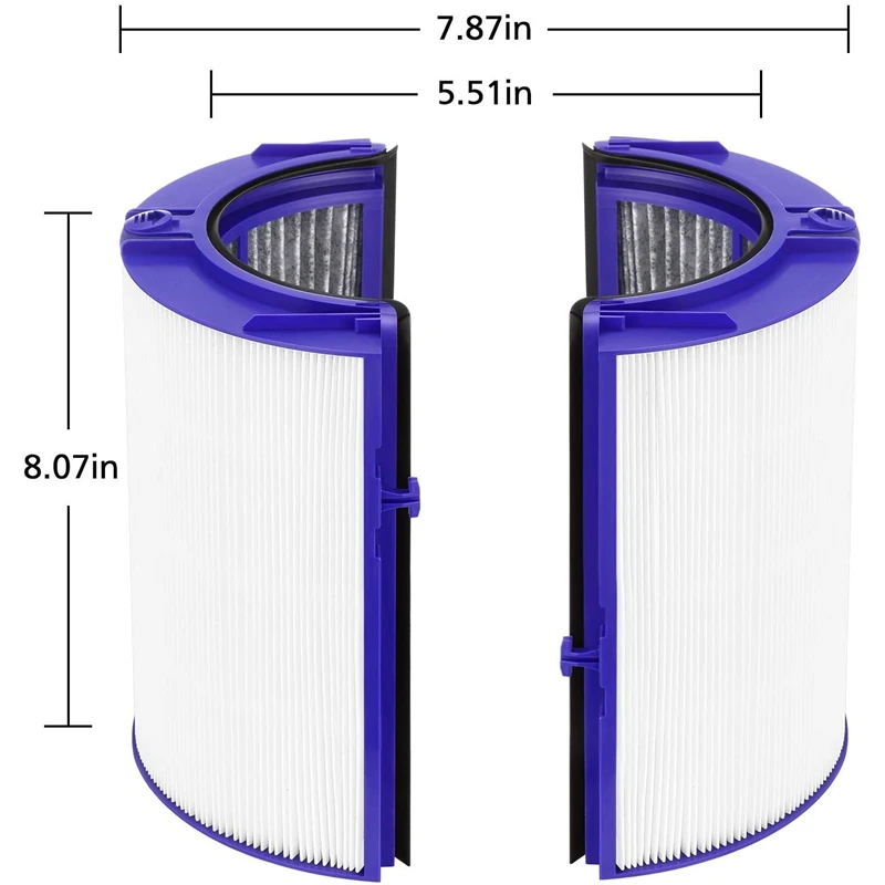 Air Purifier HEPA and Carbon Filter for Dyson TP06, TP09, HP06, PH01, PH02, TP07, HP07, HP09, 970341-01, 965432- 01