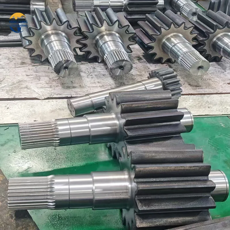 Drive Shafts Custom Shaft OEM High Precision Large Gear Shaft Or Bevel Gear Or Pinion Transmission Axle Shafts