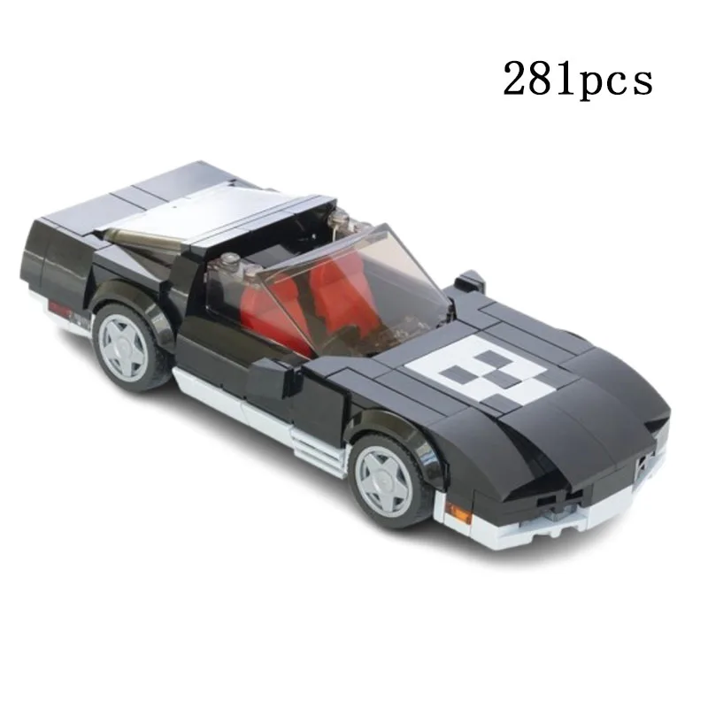 

Building Block MOC Toy Cars Sports Cars Racing Cars Boys Tech Car Toy Vehicle Model Gift 281pcs Small Particle Assembly Educatio