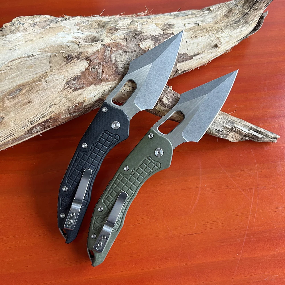 Micro M390 Steel Tech Folding Knife G10 Handle Outdoor Survival Hunting Tactical Knife Multifunction Folding Pocket Knives