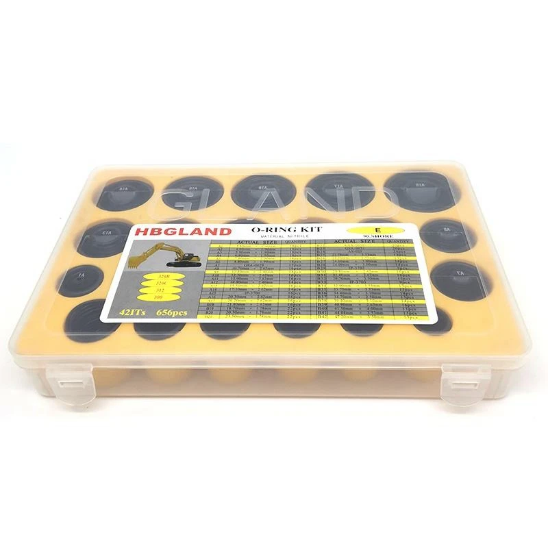 

Rubber GIANT O Ring Kit Box For Excavator CAT E320 305 330 349C B D GC