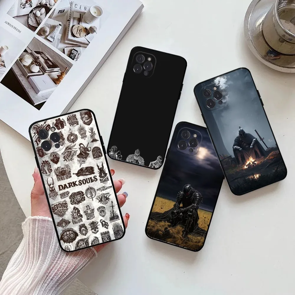 

D-Dark Souls Game Phone Case for IPhone 15,14,13,12,11 Pro Max Mini 8,7 Plus SE2 X XR XS MAX Silcone Soft Covers