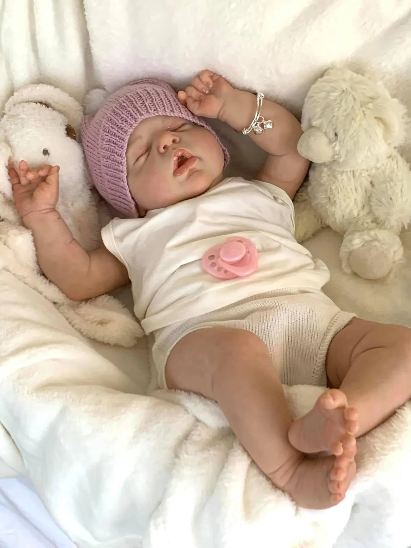 NPK 22 بوصة Alexis Reborn Doll - مقاس Newbaby نابض بالحياة ناعم الملمس محبوب الطفل مع جلد ثلاثي الأبعاد وأوردة مرئية جودة عالية #6