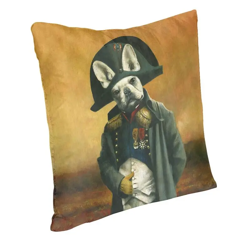 Frenchie Napoleon French Bulldog Cushion Cover 45x45cm Home Decor 3D Print Pet Dog Throw Pillow Case for Car Cozy Pillowslip