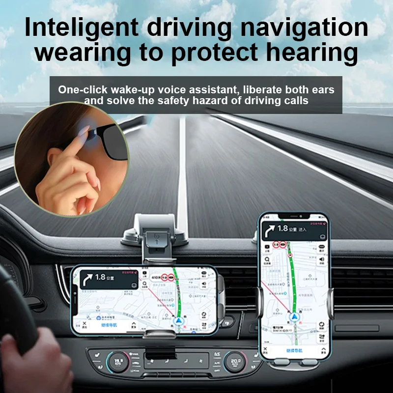 LIGE Bluetooth Inteligente Glasses Life Waterproof Smart Glasses Anti-blue Glasses Anti-ultraviolet Sunglasses for Android iOS