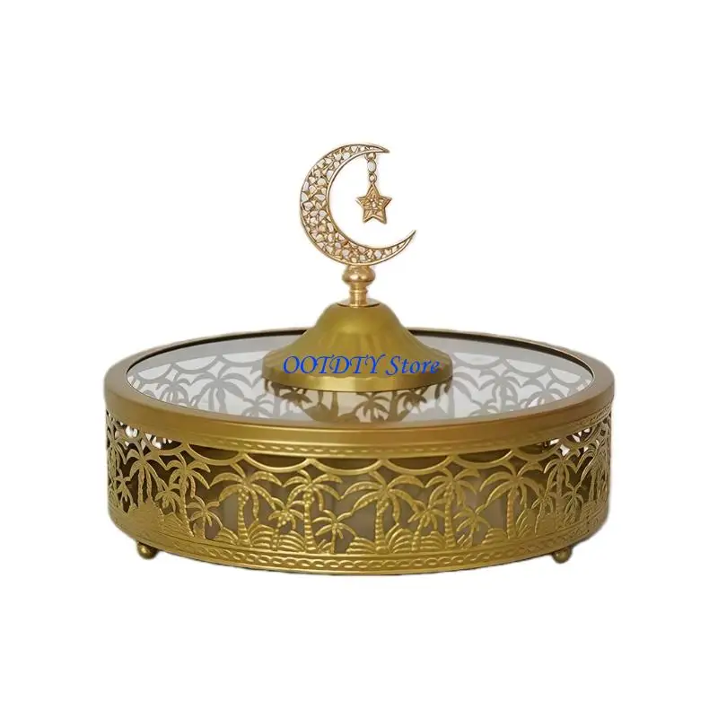 Plateau service en fer 367A, orienté vers famille, pour collations, biscuits, récipient stockage des