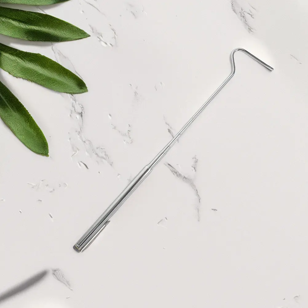Stainless Steel Extendable Snake Hook 26 Inch Retractable Capture Tool Snake Control Specialist Herpetology Animal Handling