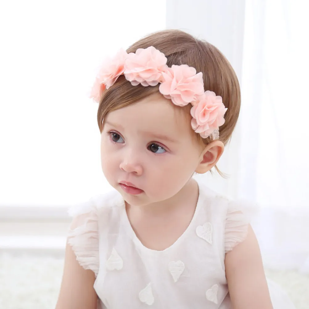 

Baby Headband Children Hairband Pink Cloth 20x2x2cm Elastic Ribbon Hair Bands Baby Shower Birthday Party Family Photos Hair