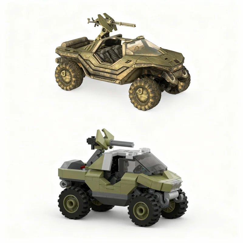 378pcs MOC Space Warthog Speed - Art And Craft Rocket review and price