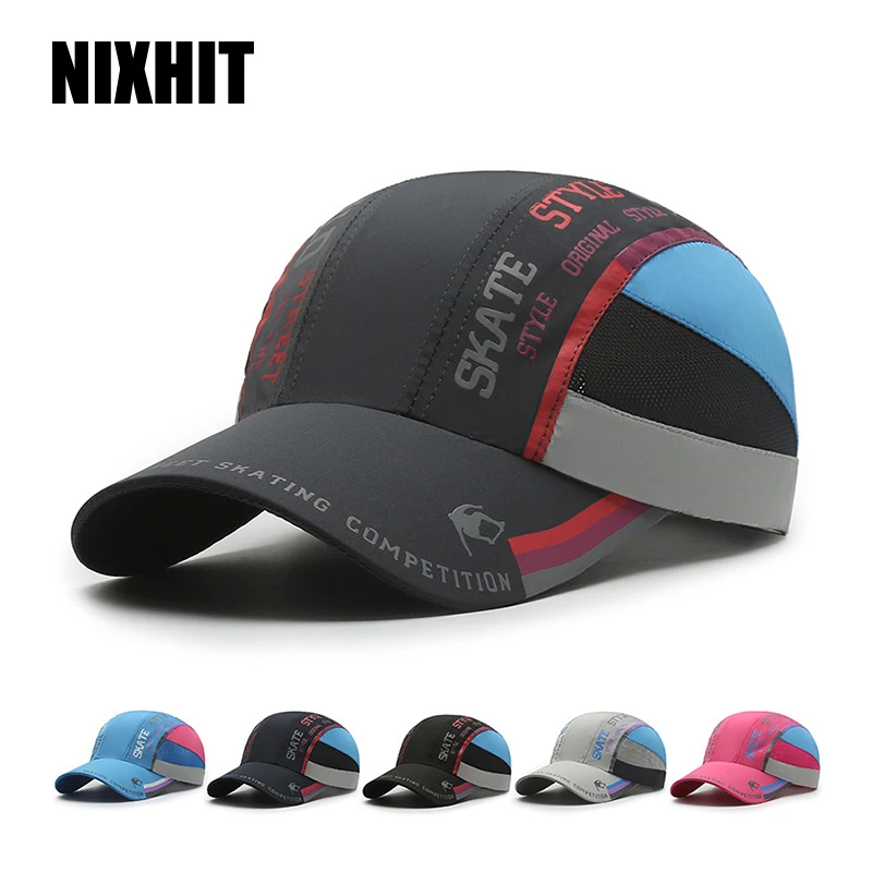 NIXHIT New Summer Quick Dry Breathable Thin Women Men's Baseball Cap Outdoor Sports Beach Fishing Travel Climbing Sun Hat A299