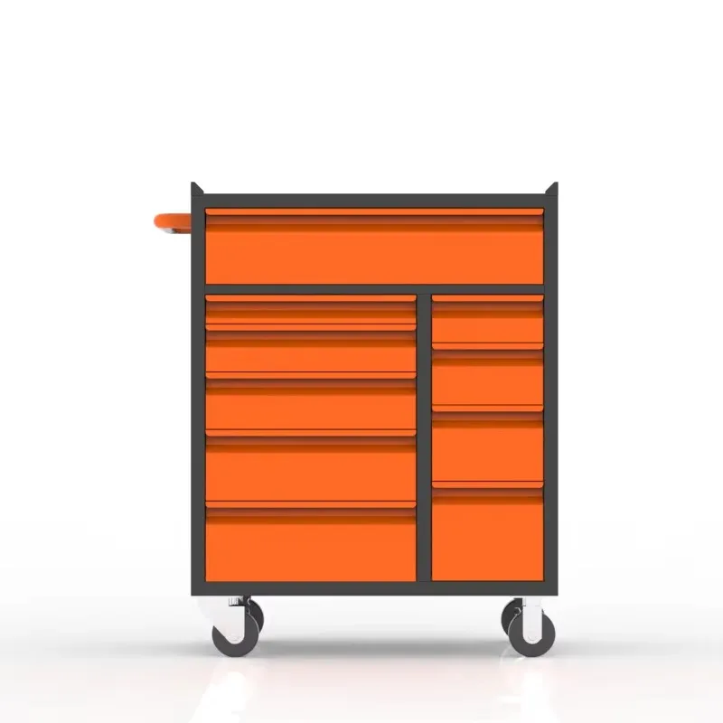 

Heavy Duty Tool Cabinet 10 Drawers Cold Rolled Steel Modern Design Multiple Color Options Auto Repair Factory Tool Arrangement