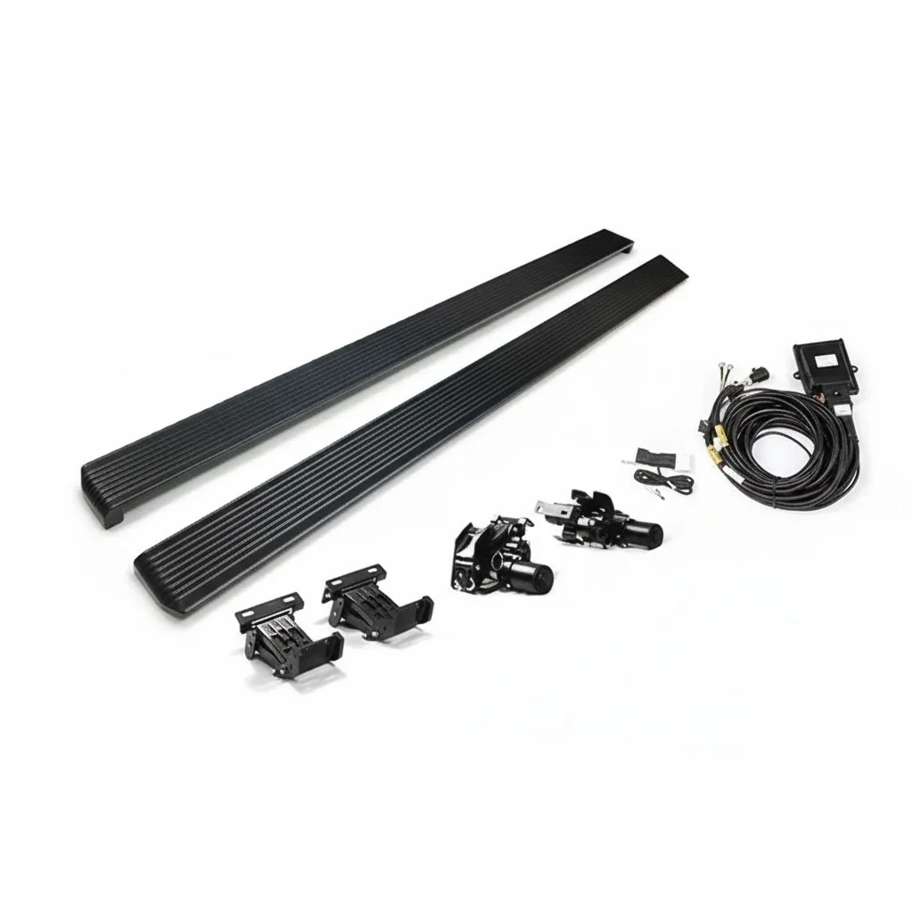 

Электрические выдвижные подножки из алюминиевого сплава, автоматические выдвижные подножки для Ineos Grenadier 2022-, с LED-подсветкой, электроприводные подножки