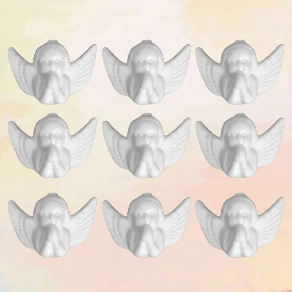 

24Pcs Prayer Angel Decorations White DIY Christmas Ornaments Creative Modeling Angel Shape Party Supplies Indoor Outdoor