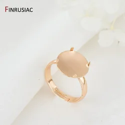 Jewelry Making Supplies 14K Gold Plated Ring Settings earring Settings For Women Jewelry Dropshipping Fittings wholesale
