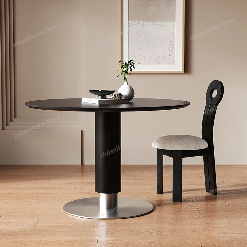 

6 People Study Dining Tables Nordic Coffee Table Round Modern Dining Tables Read Books Metal Home Furniture La Mesa MHCZ