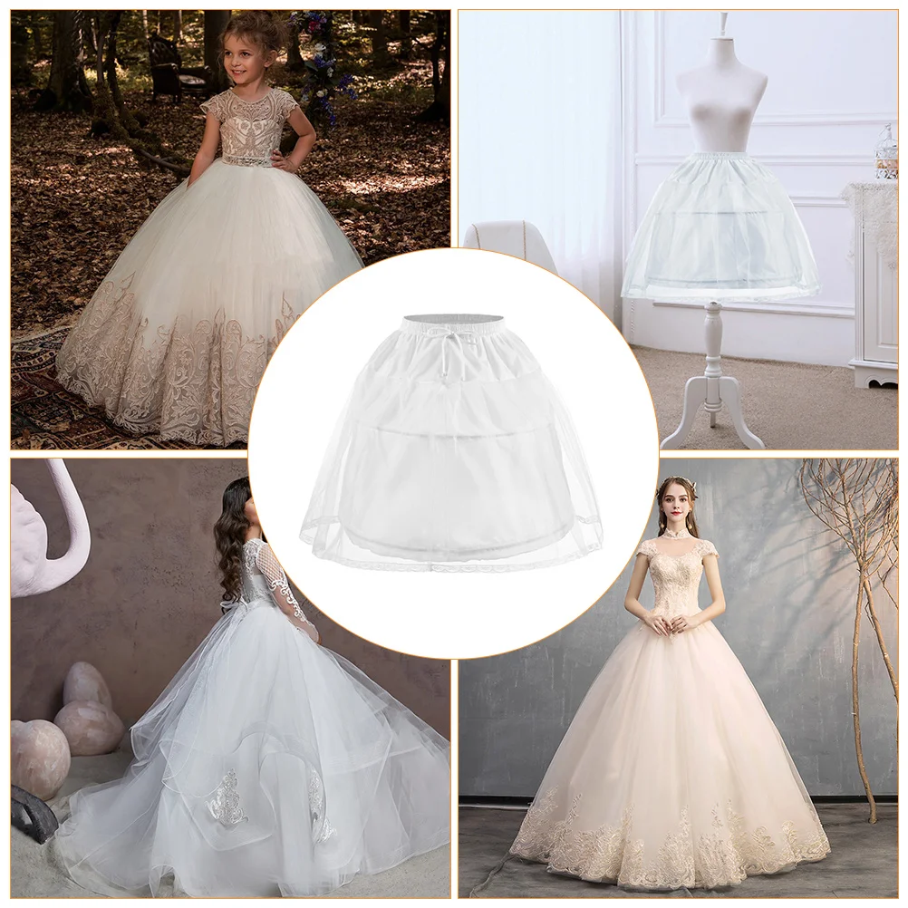 

1pc Princess Skirt Support Petticoat Adjustable Layered Tulle Underskirt for Wedding Lolita Dress Tutu Skirt Enhance