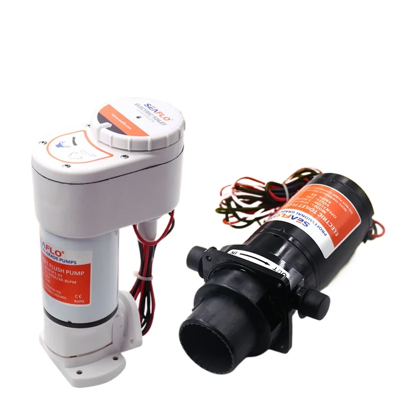 Big impact Electric Toilet Pump 12V/24V Boat Yacht Pump Marine Toilet Camping Car Pump Assembly Accessories