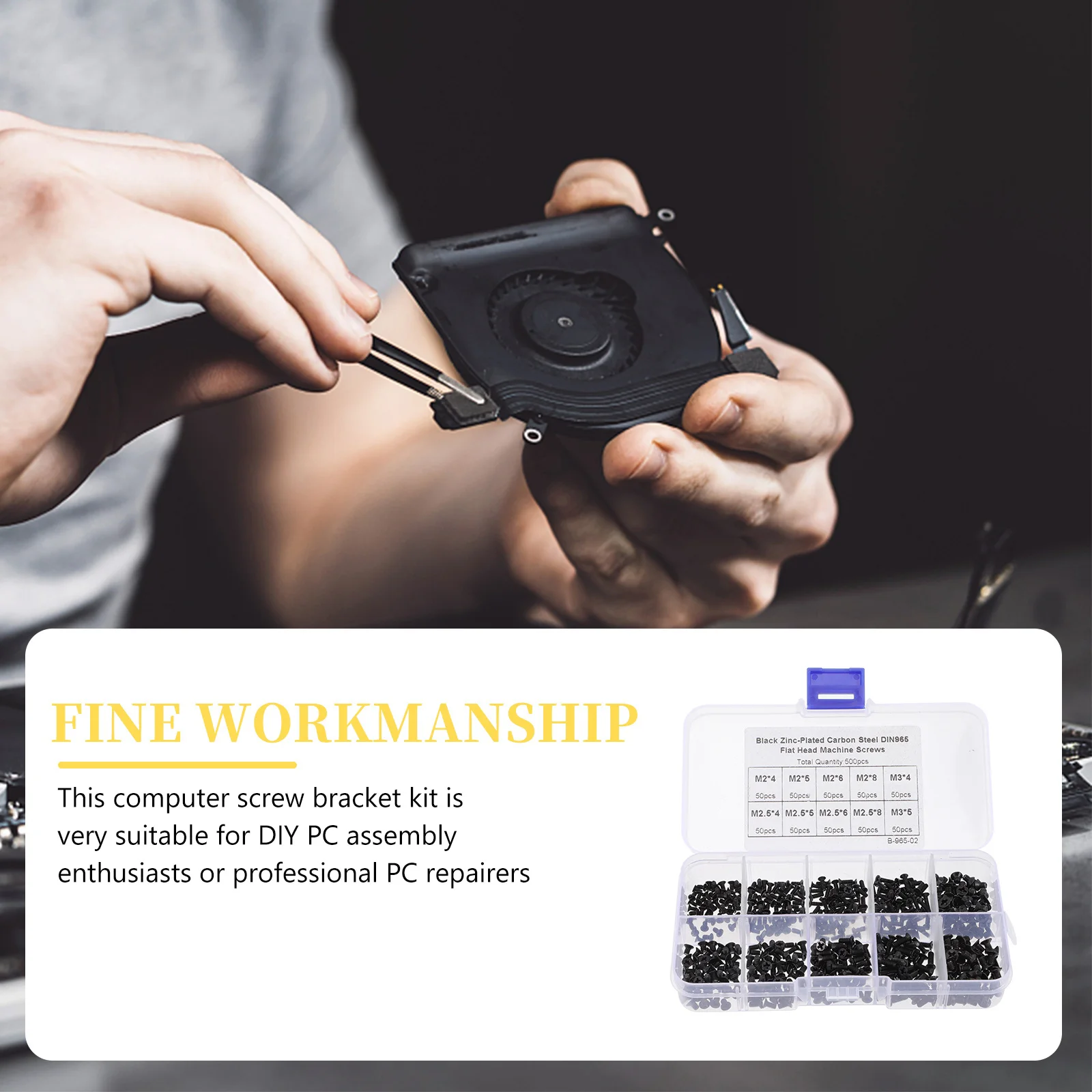 1 conjunto de parafusos escareados premium aço carbono computador portátil reparação cabeça plana rosqueando parafusos ssd disco rígido variedade