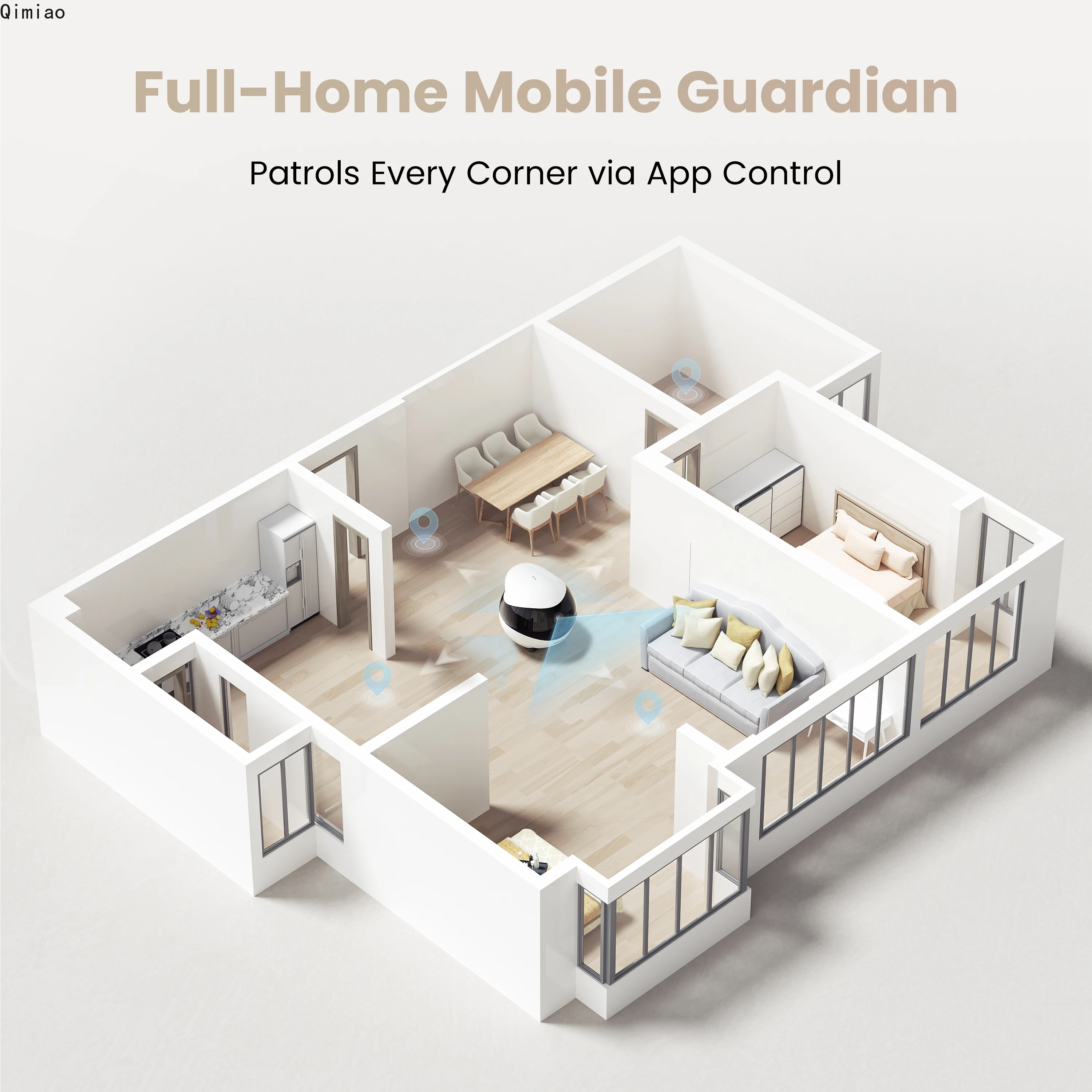 Enabot EBO AIR 2 Companion Rob - Home Security Robot incelemesi ve fiyatı