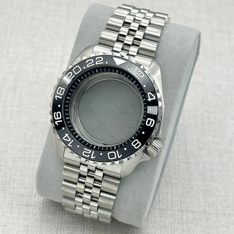 Mod 42mm 3.8 Crown Position SKX007 Watch Case And Bracelet Set  Domed Double-Layer Sapphire Crystal Fit NH35 NH36 4R 7S Movement