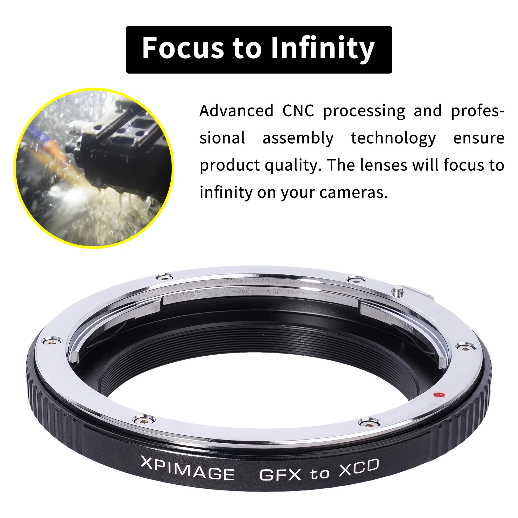 حلقة محول تركيب عدسة XPIMAGE متوافقة مع عدسة Fuji GFX GF إلى كاميرا Hasselblad X XCD X1D X2D 907X