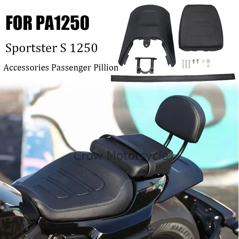 

FOR Sportster S 1250 RH1250 RH 1250 S RH1250S 2021 2022 Motorcycle Driver Passenger Pillion Rear Back Seat Fender Backrest Kit