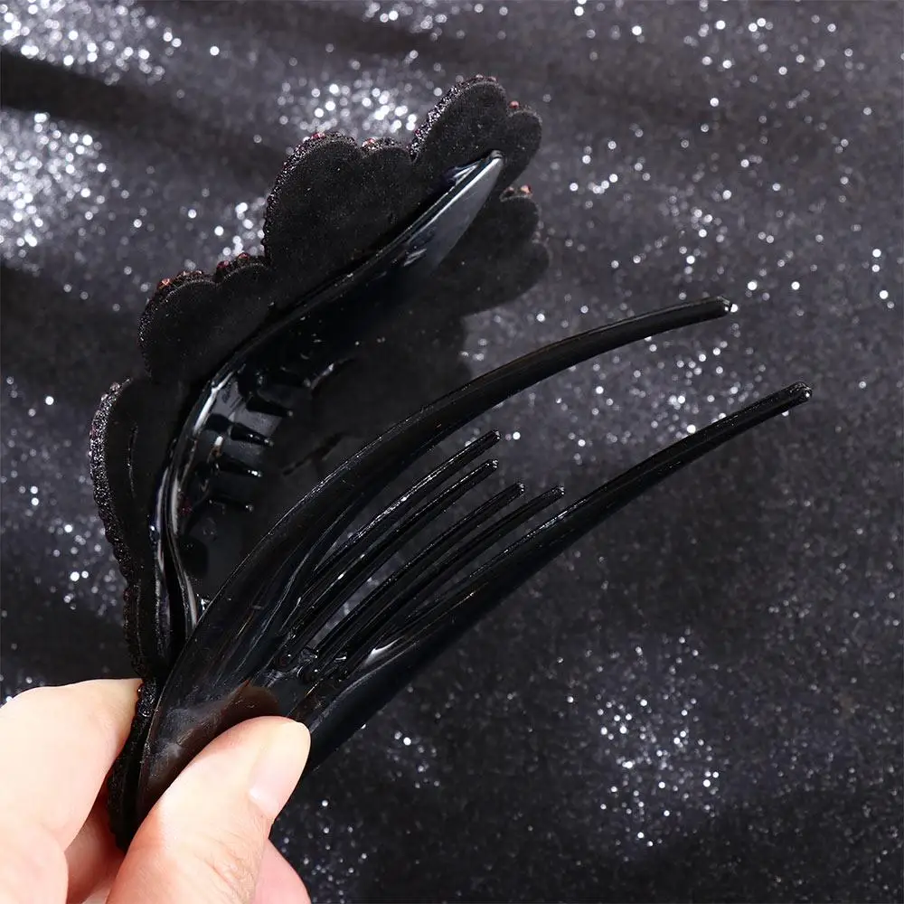 

Design Retro Lady Back Of Head Colorful Love Heart Women Hair Claw Duckbill Clip Korean Style Hair Clip Hair Accessories