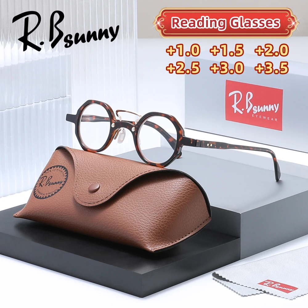 

RBsunny ретро очки для чтения в круглой оправе оптические линзы + 1,0 ~ + 3,5 очки по рецепту для дальнозоркости мужские и женские очки для дальнозоркости