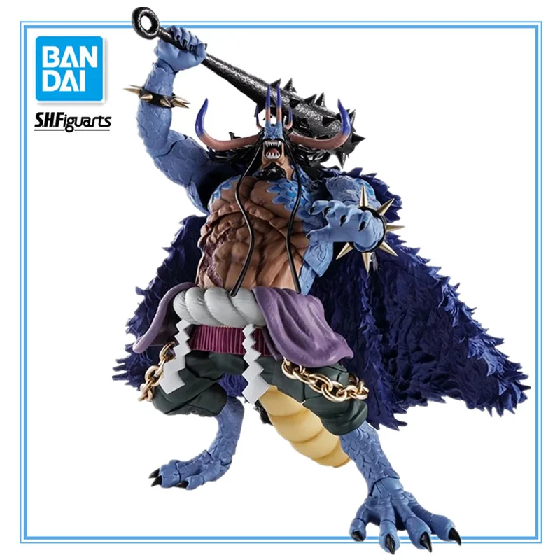 Original Bandai SHFiguarts One Piece Kaidou Man-Beast Form Action Dolls Anime Pvc Model Collectible Toys for Boys 24.5Cm