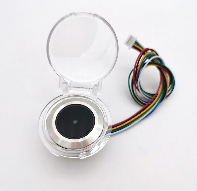 GM861 (interface UART) Módulo de digitalização de código QR, caixa rosqueada, fácil instalação, prompt de luzes coloridas