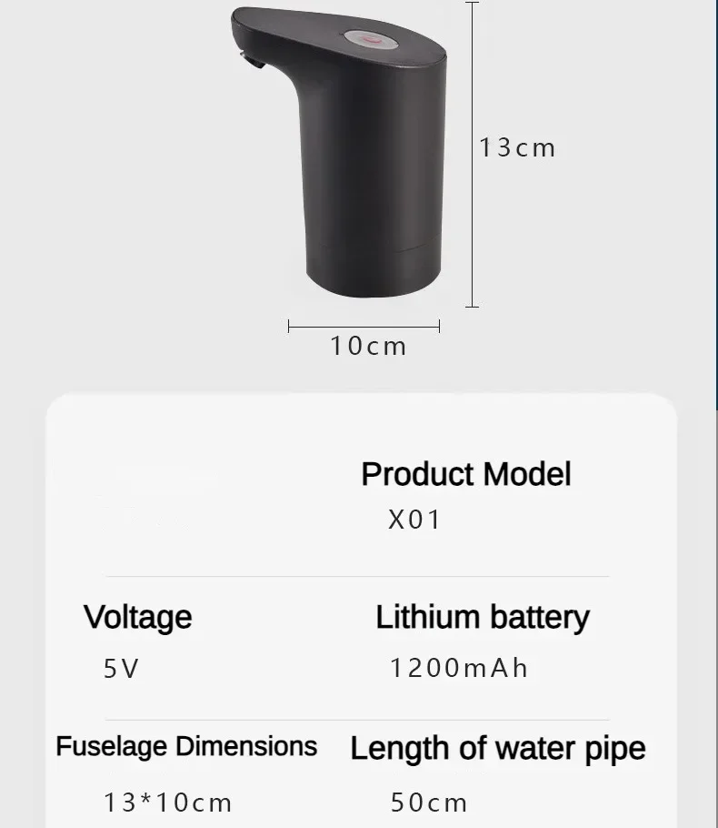 Best Wireless Electric Barreled Water Pump Intelligent Pressurized Purified Water Automatic Water Dispenser Simple Barrel Type P