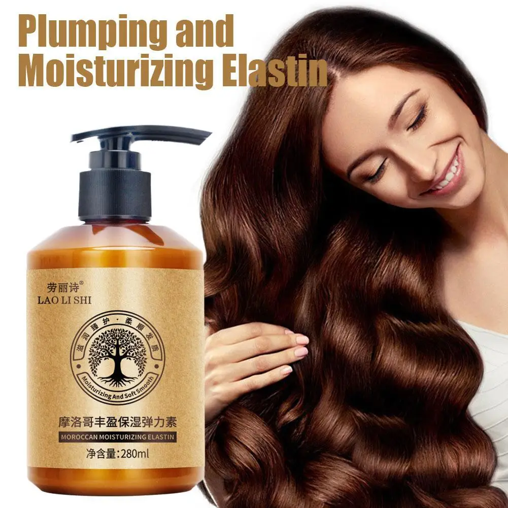 280ml Hair Volumizing Cream Hair Conditioner Volume Lift Styling Cream Curly Hair Elastin Curl Defining Nourishing Hair Care