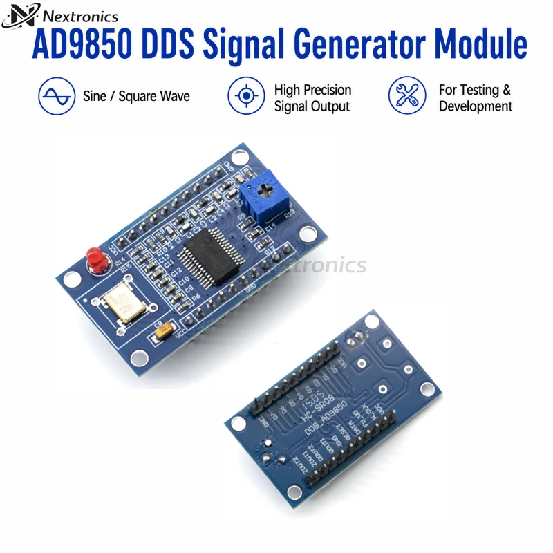 1/3PCS AD9850 DDS Signal Generator Module Development Board 0-40MHz 2 Sine Wave and 2 Square Wave Outputs