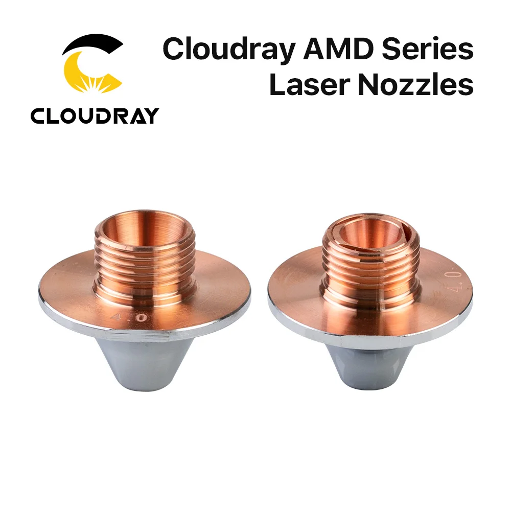 Cloudray OEM AMD Single Layer Double Layer Nozzles Dia 25mm H20 M12 Caliber 0.8-4.0mm for Fiber Laser Cutting Head