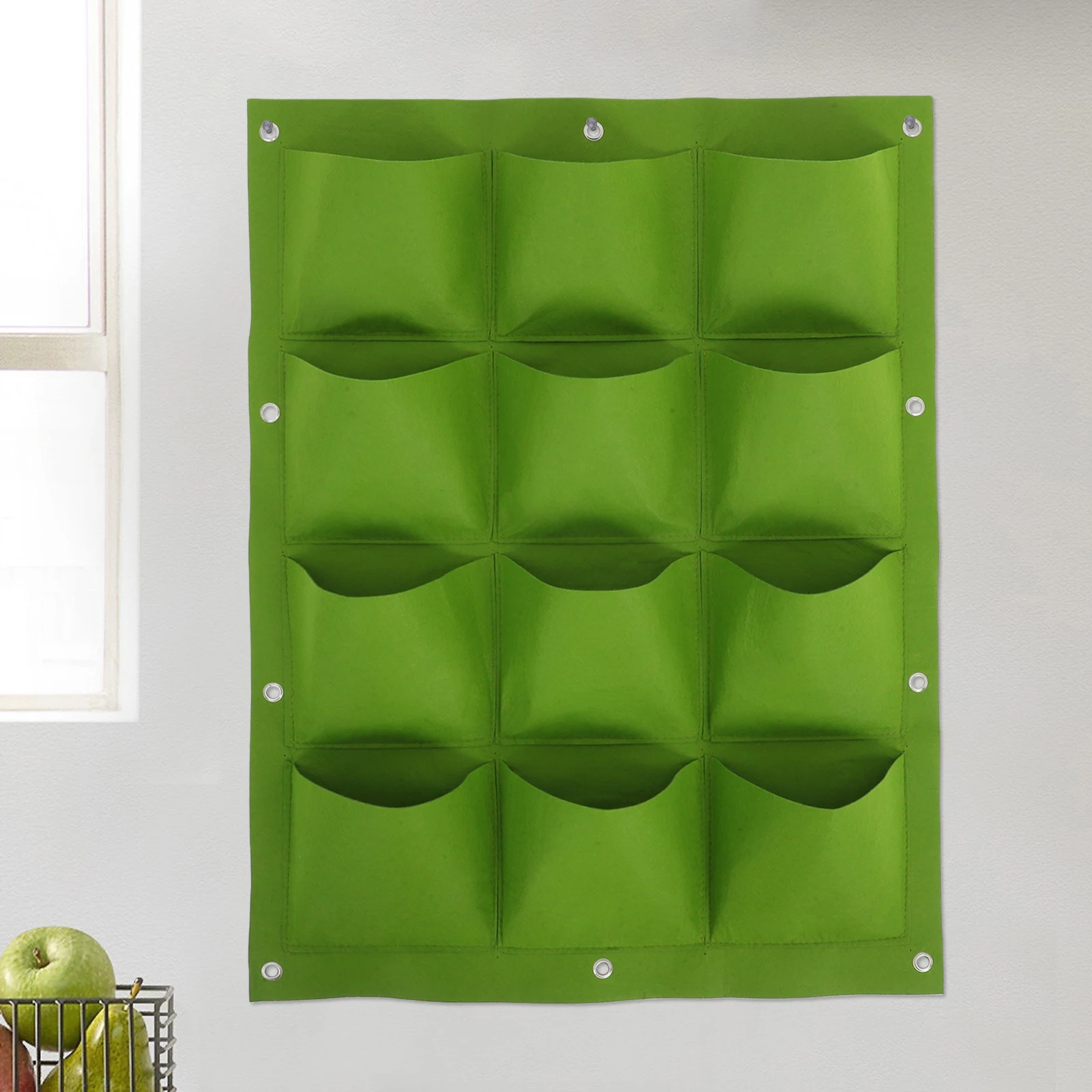 

12 Pockets Plant Growing Vertical Wall Planter Flower Planting Bag Apartment Garden Grow Outdoor Planter Bags Waterproof Garden