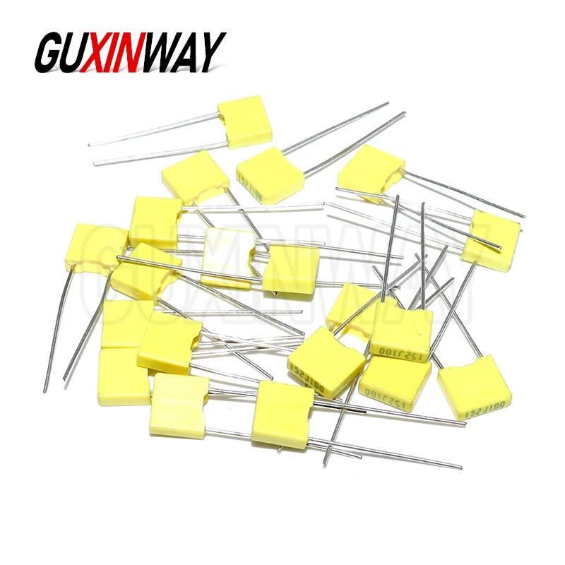 20 قطعة تصحيح مكثف 100V 1NF 1.5NF 3.3NF 10NF 12NF 15NF 330NF 470NF 680NF 1 فائق التوهج البولي بروبلين سلامة فيلم بلاستيكي