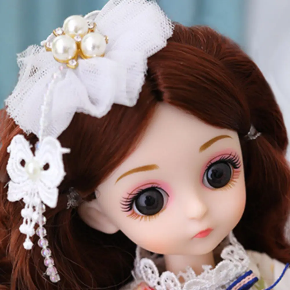 Aantrekkelijke Ogen Meerdere Beweegbare 30 Cm Bjd Pop Lang Haar Jointed Flexbiliteit Prinses Dress Up Bjd Poppen Anime Schattig