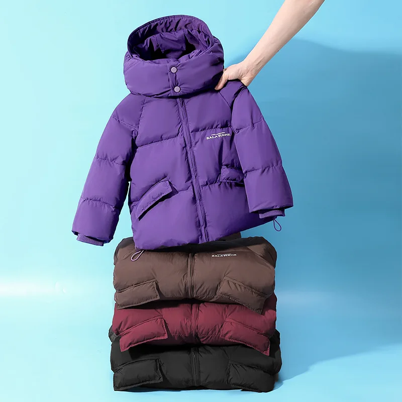 2026 New Children's Down Silk Jacket Is Stylish And warm, A Korean Version Of Winter Coats For Boys And Girls