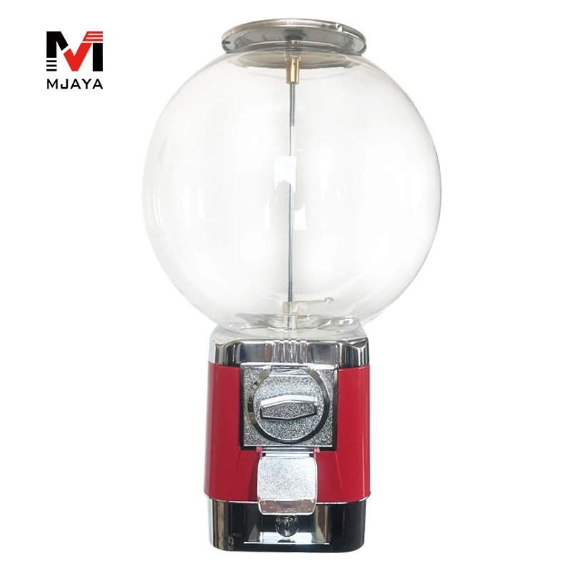 1Unit With Drawer Red Gashapon Machine Bouncing Ball Vending Machine Gumball Dispenser For Kids Birthdays Toy Capsule Candy