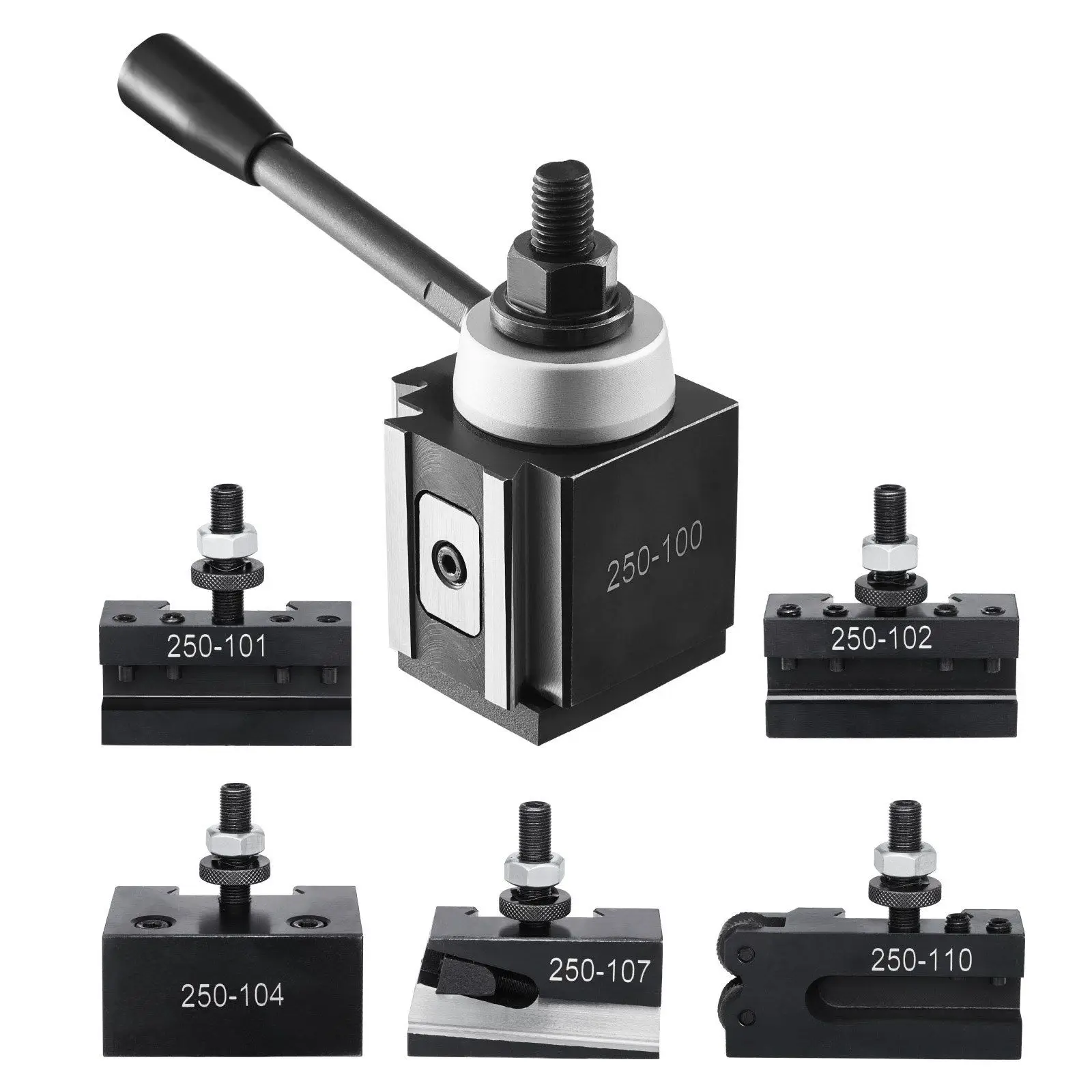 Jeu de poteaux d'outils à changement rapide, 6 supports d'outils de tour pour Mini balançoire de tour de 6 à 12 pouces